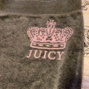 Vintage Juicy Couture Dark Gray Velour Pants